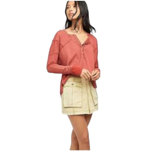 Free People Dresses & Skirts - Free People West Coast Wash Denim Mini Skirt Size 10